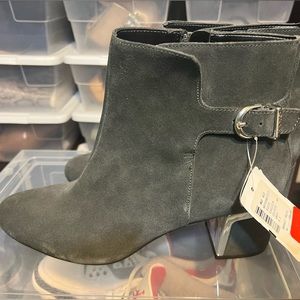 NWT DKNY Grey Suede bootie 9.5